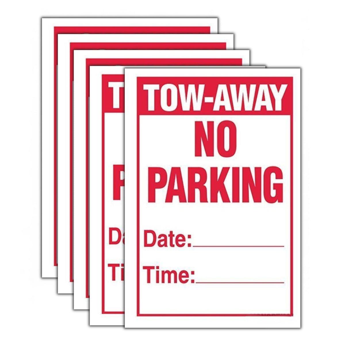 Temporary No Parking Sign 18x12 Cardboard – SignOptima