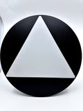 ADA Compliant All Gender Unisex Restroom Sign Geometric Door Sign CA Title 24 ,SignOptima™️
