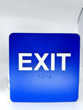 ADA Compliant EXIT Sign Tactile with Braille 6"x6" – SignOptima™️