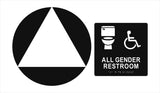 ADA Compliant Accessible Gender Neutral Sign Bundle – Wall and Door Sign