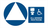 ADA Compliant Accessible Gender Neutral Sign Bundle – Wall and Door Sign