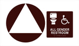 ADA Compliant Accessible Gender Neutral Sign Bundle – Wall and Door Sign