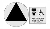 ADA Compliant Accessible Gender Neutral Sign Bundle – Wall and Door Sign