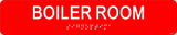 ADA BOILER ROOM Sign 10"x2" , Acrylic Braille-ADA Sign-SignOptima