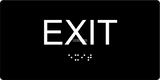 ADA Compliant EXIT Sign,Acrylic Braille 6"x3"-ADA Sign-SignOptima