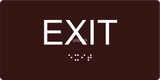 ADA Compliant EXIT Sign,Acrylic Braille 6"x3"-ADA Sign-SignOptima