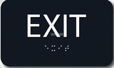 ADA Compliant EXIT Sign,Acrylic Braille 6"x4"-ADA Sign-SignOptima