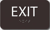 ADA Compliant EXIT Sign,Acrylic Braille 6"x4"-ADA Sign-SignOptima