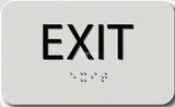 ADA Compliant EXIT Sign,Acrylic Braille 6"x4"-ADA Sign-SignOptima