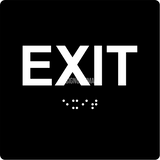 ADA Compliant EXIT Sign,Acrylic Braille 6"x6"-ADA Sign-SignOptima