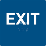 ADA Compliant EXIT Sign,Acrylic Braille 6"x6"-ADA Sign-SignOptima
