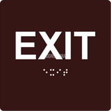 ADA Compliant EXIT Sign,Acrylic Braille 6"x6"-ADA Sign-SignOptima