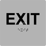 ADA Compliant EXIT Sign,Acrylic Braille 6"x6"-ADA Sign-SignOptima