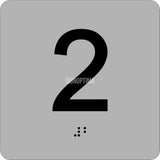 ADA Elevator Level Sign with Braille , 4"x4" ( 1-30 )-ADA Sign-SignOptima