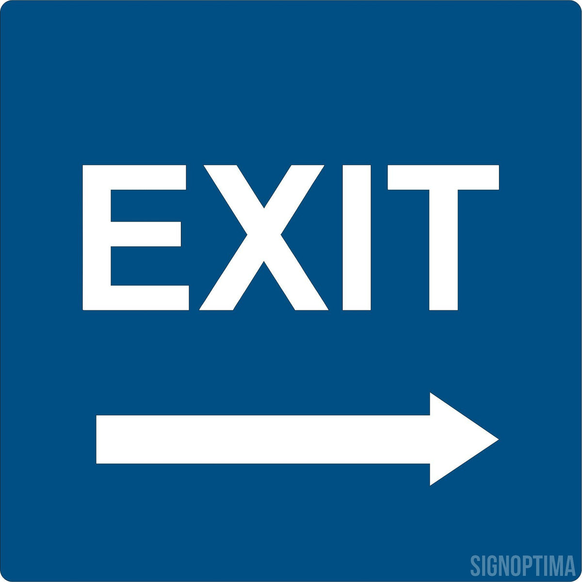 Directional EXIT Sign – SignOptima