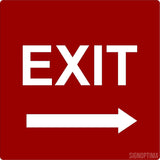 Directional EXIT Sign-ADA Sign-SignOptima