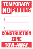 Temporary No Parking Sign , 18"x12" Cardboard Set of Two-Parking Sign-SignOptima