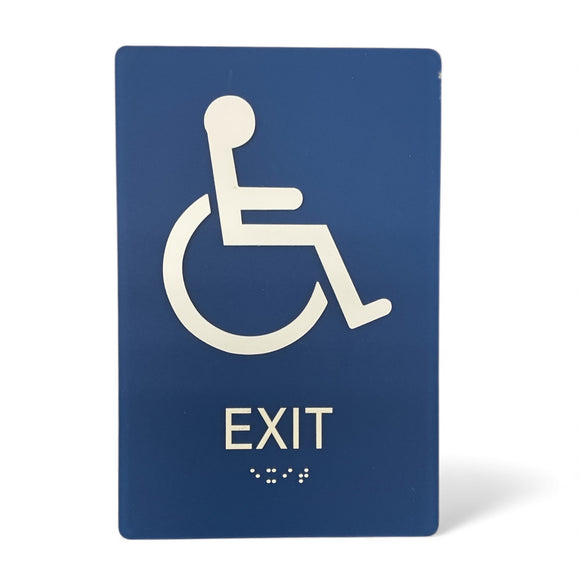 ADA Compliant Accessible EXIT Sign Tactile with Braille 6
