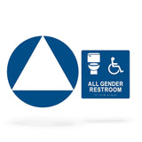 ADA Compliant Accessible Gender Neutral Sign Bundle – Wall and Door Sign