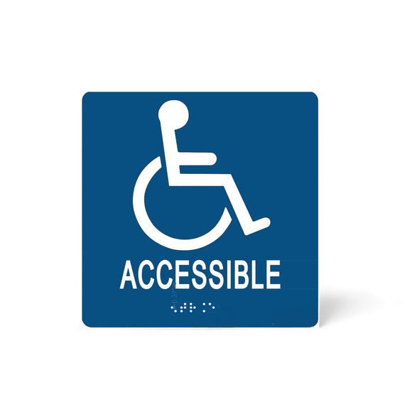 ADA Compliant Accessible Entrance Braille Sign 6
