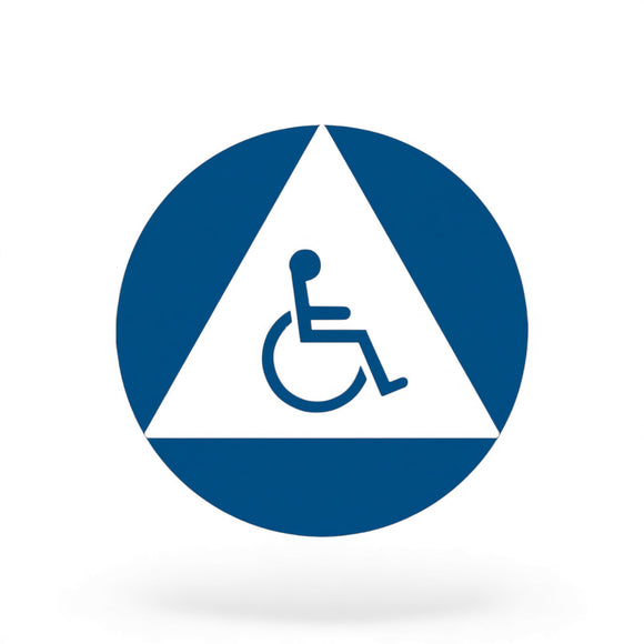 ADA Compliant All Gender Unisex Accessible Restroom Sign , SignOptima™️