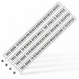 "This Door to Remain Unlocked During Business Hours" Sticker ,