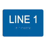 ADA Compliant Custom Sign – 6"x4" | Tactile & Braille