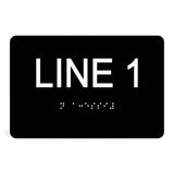 ADA Compliant Custom Sign – 6"x4" | Tactile & Braille