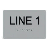 ADA Compliant Custom Sign – 6"x4" | Tactile & Braille