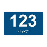 ADA Compliant Sign with Custom Numbers – 5"x3" | Braille & Tactile