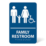 ADA Compliant Family Restroom Braille Sign