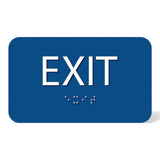 ADA Compliant EXIT Sign Tactile with Braille 6"x4"