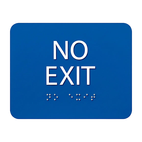 ADA Compliant NO EXIT Sign Tactile with Braille –  6