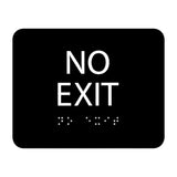 ADA Compliant NO EXIT Sign Tactile with Braille –  6"x5"