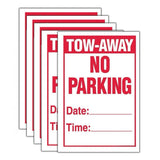 Temporary No Parking Sign , 18"x12" Cardboard (Pack of 5)