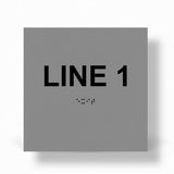 ADA Compliant Custom Sign – 6"x6" | Tactile & Braille