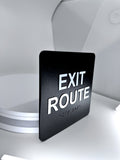 ADA Compliant EXIT ROUTE Sign Tactile With Braille  ,SignOptima™️