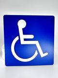 ADA Compliant Accessible Entrance Sign 6"x6" ,SignOptima™️