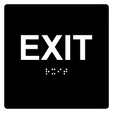 ADA Compliant EXIT Sign Tactile with Braille 6"x6" – SignOptima™️
