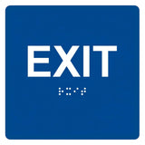 ADA Compliant EXIT Sign Tactile with Braille 6"x6" – SignOptima™️