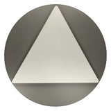 ADA Compliant All Gender Unisex Restroom Sign Geometric Door Sign CA Title 24 ,SignOptima™️