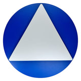 ADA Compliant All Gender Unisex Restroom Sign Geometric Door Sign CA Title 24 ,SignOptima™️