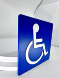 ADA Compliant Accessible Entrance Sign – 6"x6", ISA Symbol – view 2 (SKU ISA66U-1)