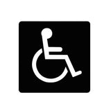 ADA Compliant Accessible Entrance Sign – 6"x6", ISA Symbol – view 3 (SKU ISA66U-1)