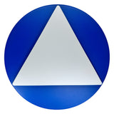 ADA Compliant All Gender Unisex Door Sign – Geometric, CA Title 24 (SKU ACAGU12U)