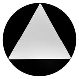 ADA Compliant All Gender Unisex Door Sign – Geometric, CA Title 24 – view 2 (SKU ACAGU12U)