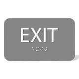ADA Compliant Exit Sign – 6"x4" Tactile with Braille – view 2 (SKU EX64K)