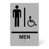 ADA Compliant Men's Restroom Sign – Braille II – view 3 (SKU MA69U)