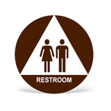 ADA Compliant Unisex Restroom Door Sign – view 3 (SKU URD-AC-BLU)