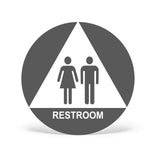 ADA Compliant Unisex Restroom Door Sign – view 4 (SKU URD-AC-BLU)